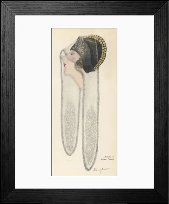 Framed Print : Felt Hat by Lanvin 1924 Framed Print : Felt Hat by Lanvin 1924