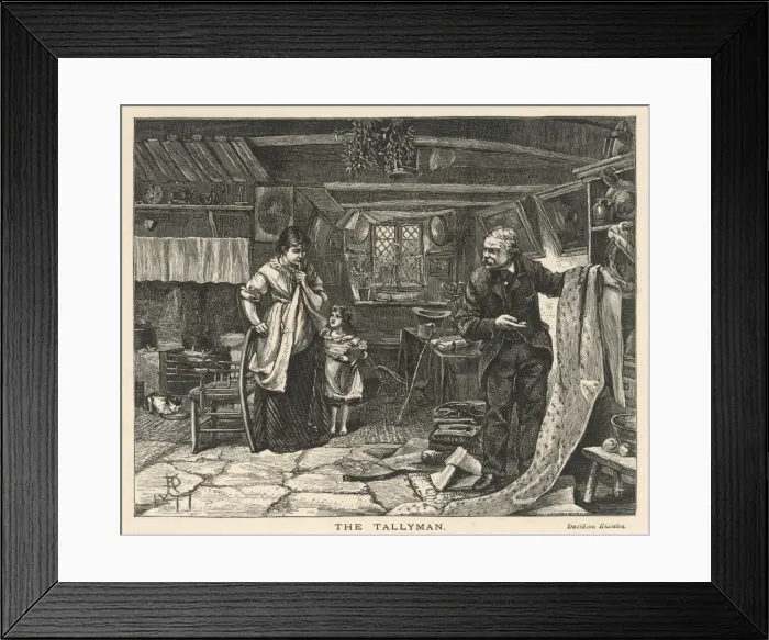 Framed Print : Door to Door Salesman Framed Print : Door to Door Salesman