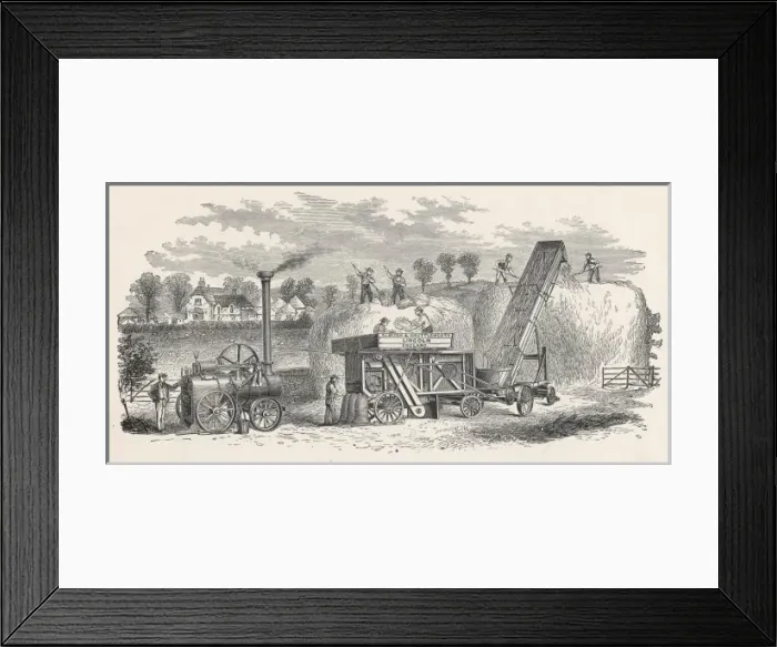Framed Print : Rick-Making Machine Framed Print : Rick-Making Machine
