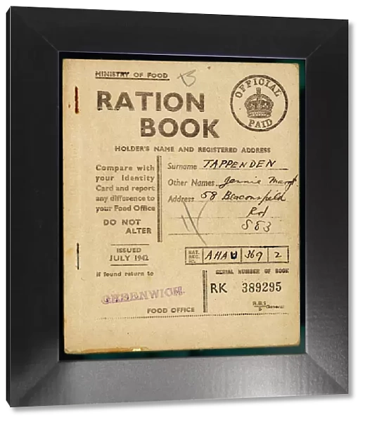 Ration Book July 1942