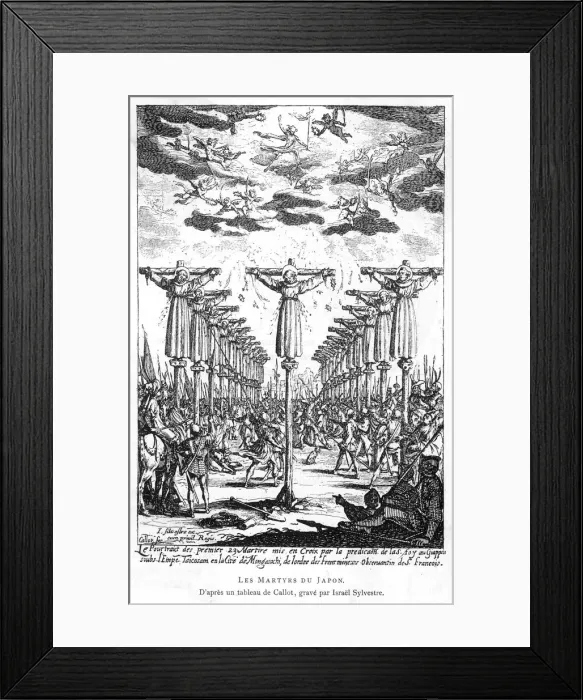 Framed Print : Jesuits Martyred, Japan Framed Print : Jesuits Martyred, Japan