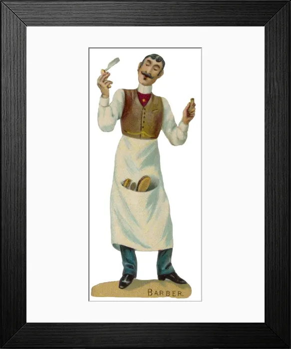 Framed Print : Barber Scrap Framed Print : Barber Scrap