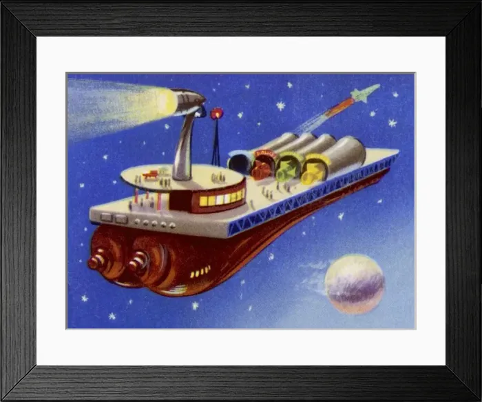 Framed Print : Space Police Station Framed Print : Space Police Station