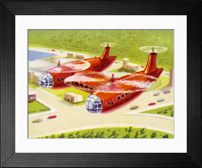 Framed Print : Twin Bodied Helicopter Framed Print : Twin Bodied Helicopter