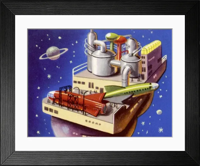 Framed Print : Space Service Station Framed Print : Space Service Station