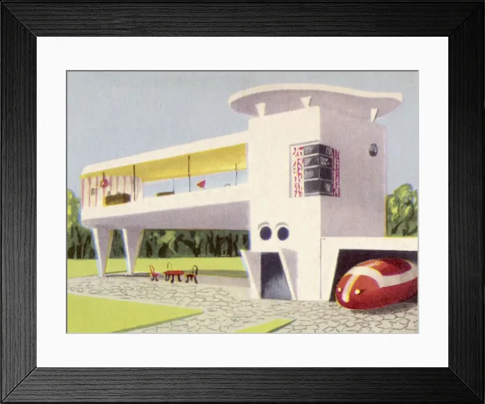 Framed Print : Suburban Home, Rocket Framed Print : Suburban Home, Rocket