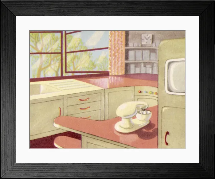 Framed Print : Future Kitchen Framed Print : Future Kitchen