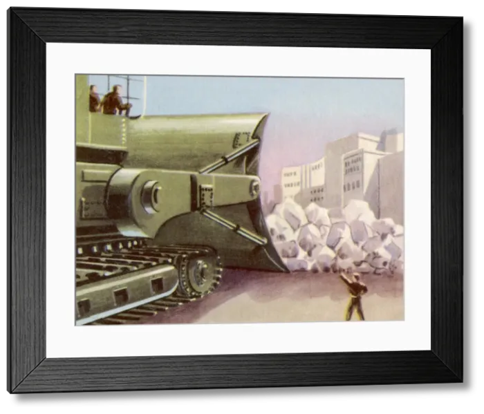 Framed Print : Giant Bulldozers Framed Print : Giant Bulldozers