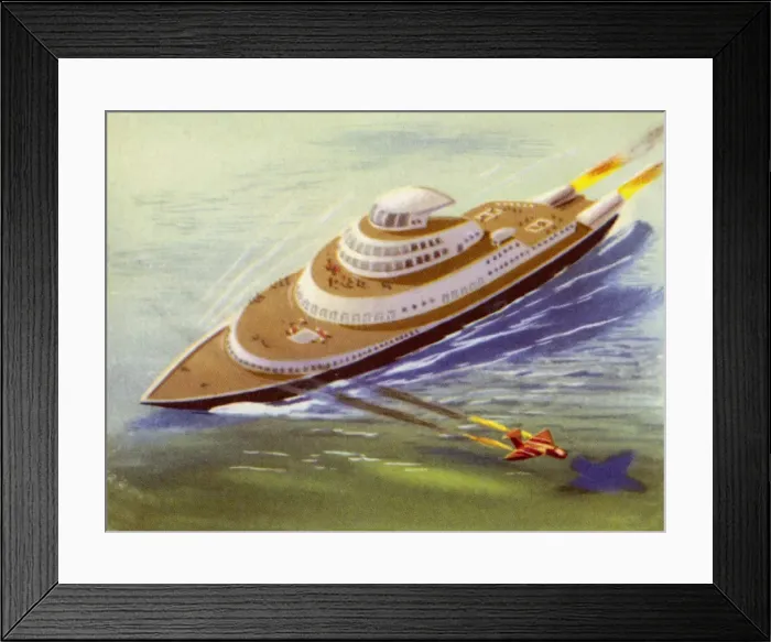 Framed Print : Jet-Propelled Steamship Framed Print : Jet-Propelled Steamship