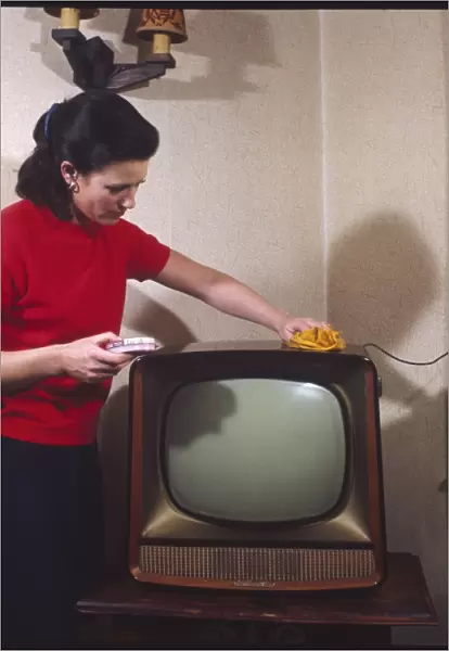 Dusting a Television