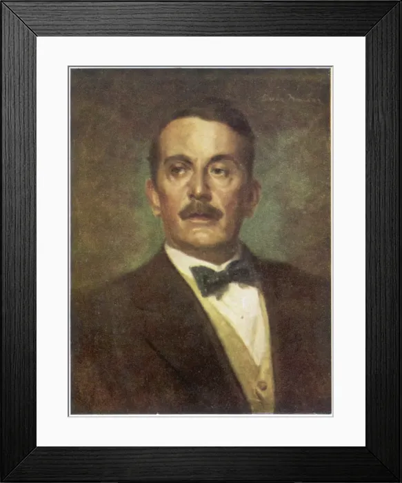Framed Print : Giacomo Puccini Postcard Framed Print : Giacomo Puccini Postcard