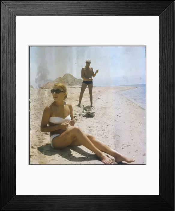 Framed Print : Couple on a Beach Framed Print : Couple on a Beach