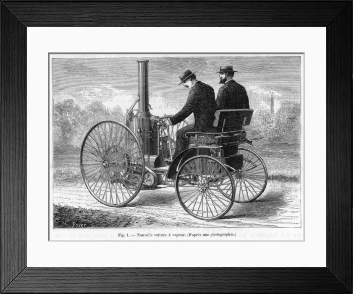 Framed Print : French Steam Carriage Framed Print : French Steam Carriage