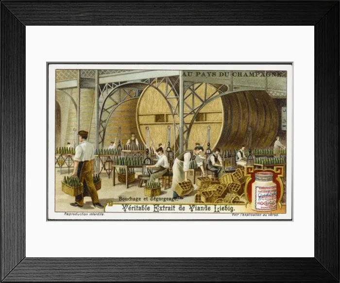 Framed Print : Champagne Liebig 5 Framed Print : Champagne Liebig 5