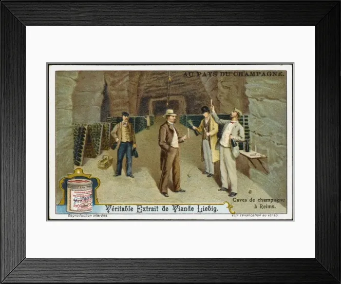 Framed Print : Champagne Liebig 6 Framed Print : Champagne Liebig 6