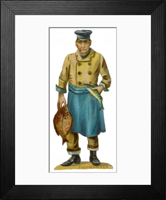 Framed Print : Fishmonger Scrap Framed Print : Fishmonger Scrap