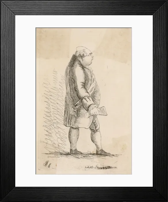 Framed Print : Lord North Caricature Framed Print : Lord North Caricature