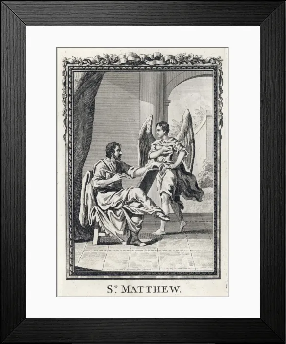 Framed Print : Matthew and Angel Framed Print : Matthew and Angel