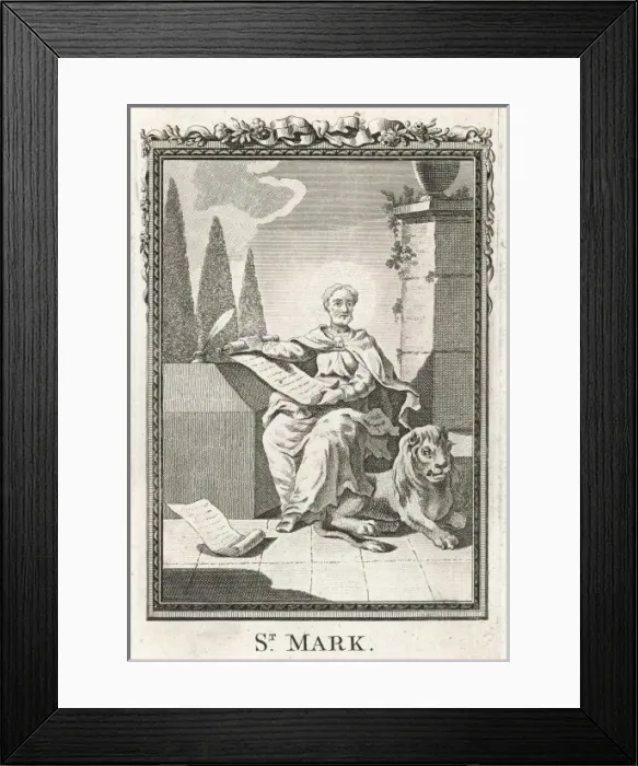 Framed Print : Mark Writes his Gospel Framed Print : Mark Writes his Gospel