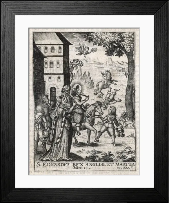 Framed Print : King Edward Murdered Framed Print : King Edward Murdered