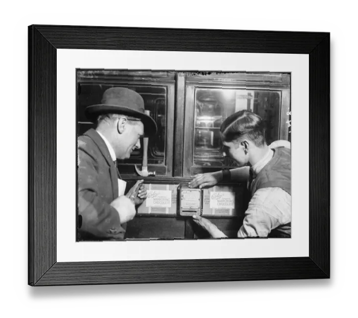 Framed Print : Chocolate Machine 1930S Framed Print : Chocolate Machine 1930S