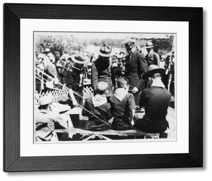 Framed Print : Duke of Kent & Scouts Framed Print : Duke of Kent & Scouts