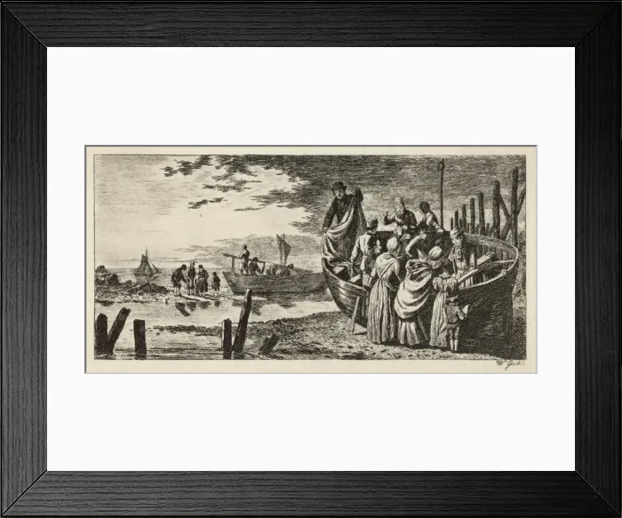 Framed Print : Fishing at Leith Framed Print : Fishing at Leith