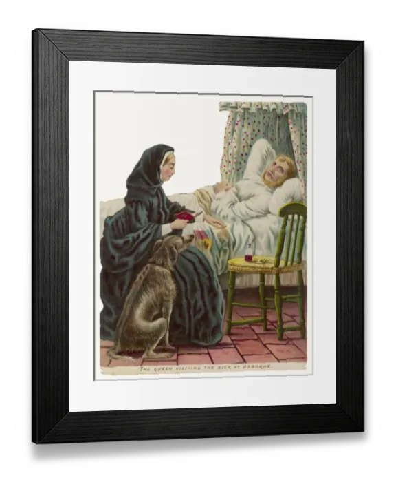 Framed Print : Victoria Visits Sick Framed Print : Victoria Visits Sick