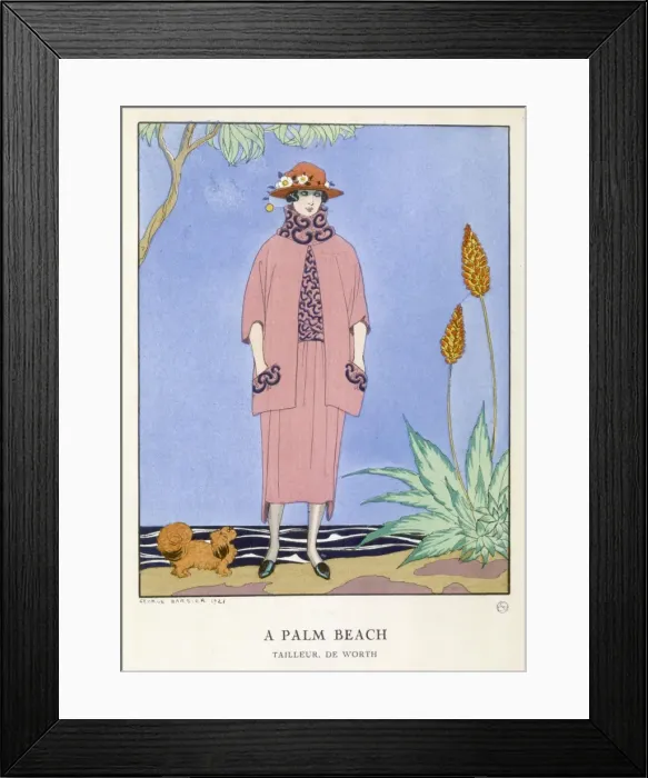 Framed Print : Tailored Suit by Worth Framed Print : Tailored Suit by Worth