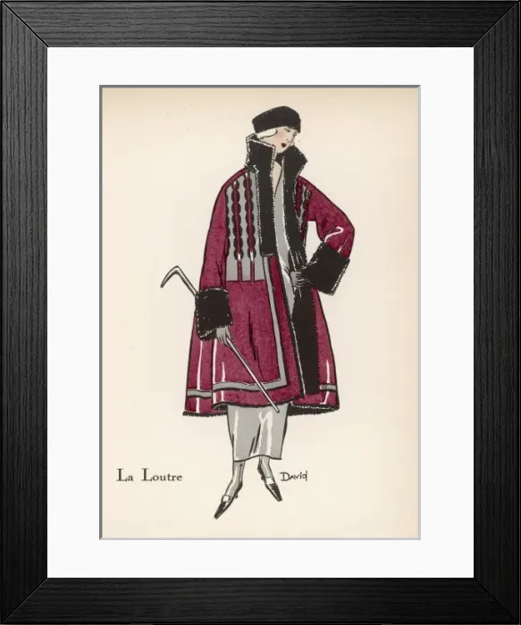 Framed Print : Sealskin Coat 1922 Framed Print : Sealskin Coat 1922