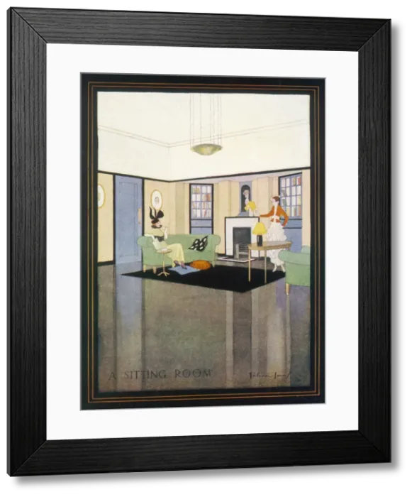 Framed Print : Heal Sitting Room 1915 Framed Print : Heal Sitting Room 1915