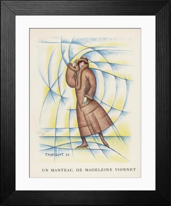 Framed Print : Vionnet Coat 1922 Framed Print : Vionnet Coat 1922