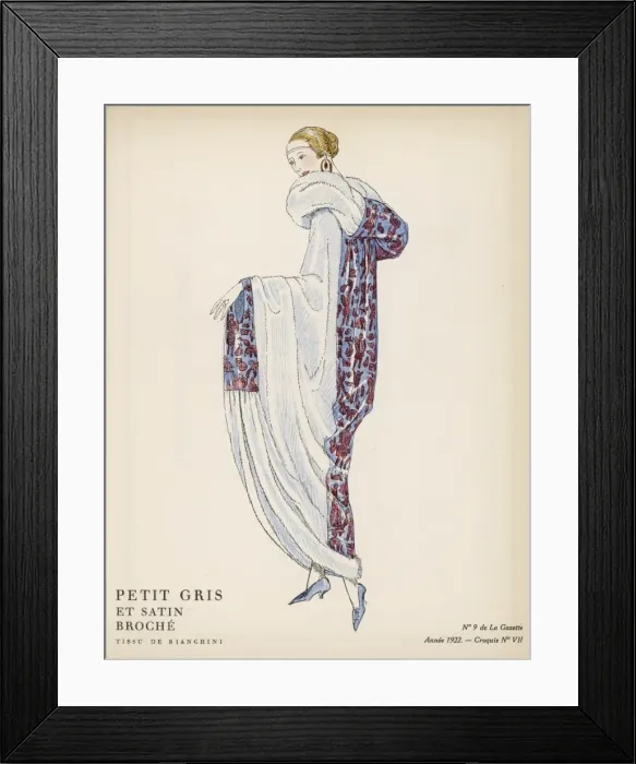 Framed Print : Egyptian Evening Coat Framed Print : Egyptian Evening Coat