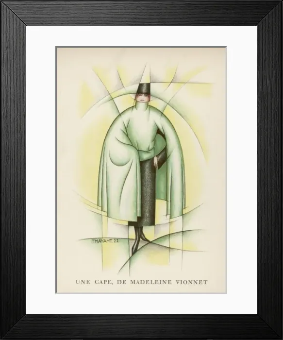 Framed Print : Cape by Vionnet 1922 Framed Print : Cape by Vionnet 1922