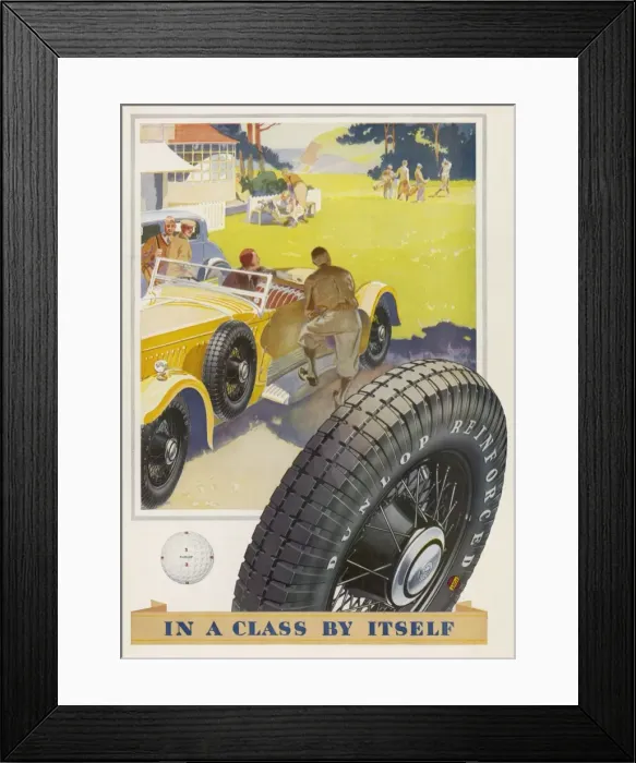 Framed Print : Advert / Dunlop Tyres 1931 Framed Print : Advert / Dunlop Tyres 1931