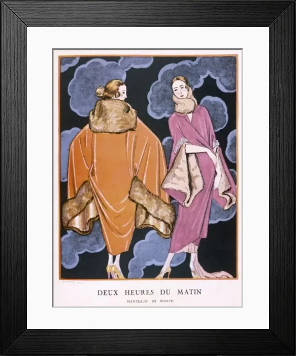 Framed Print : Coats by Worth 1923 Framed Print : Coats by Worth 1923