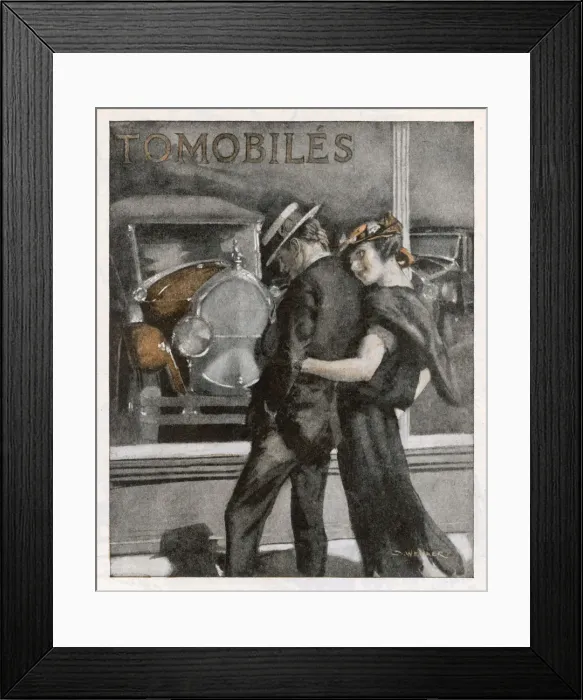 Framed Print : Window Shopping 1923 Framed Print : Window Shopping 1923