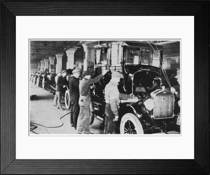 Framed Print : Ford Assembly Line 1928 Framed Print : Ford Assembly Line 1928