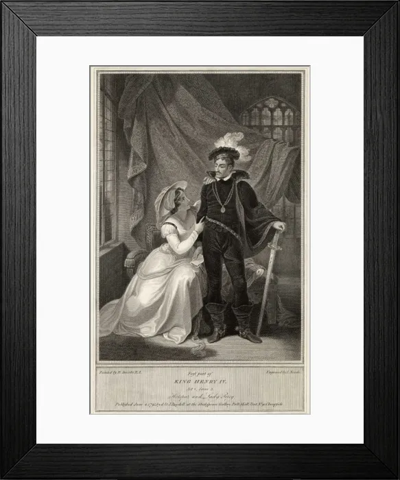 Framed Print : Hotspur and his Wife Framed Print : Hotspur and his Wife