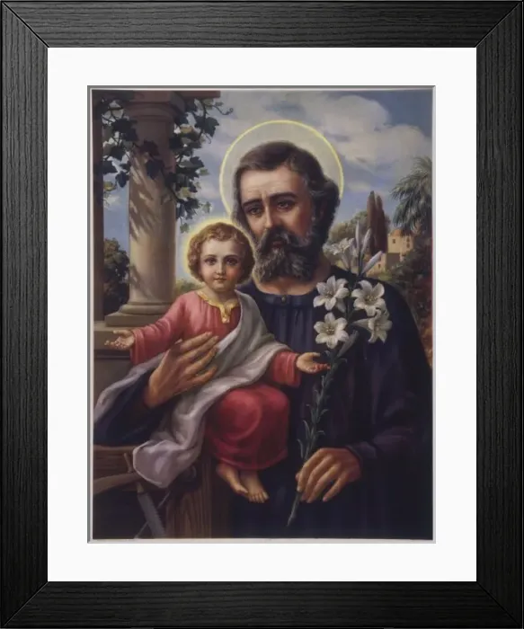Framed Print : Saint Joseph and Son Framed Print : Saint Joseph and Son
