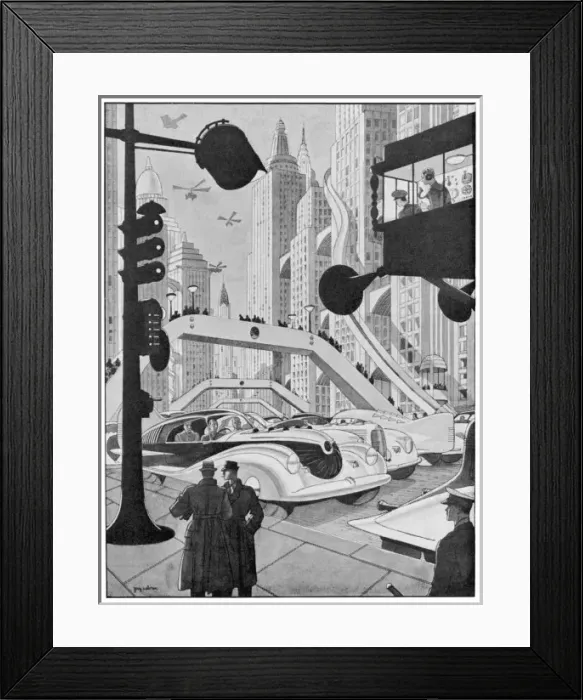 Framed Print : Street of the Future Framed Print : Street of the Future