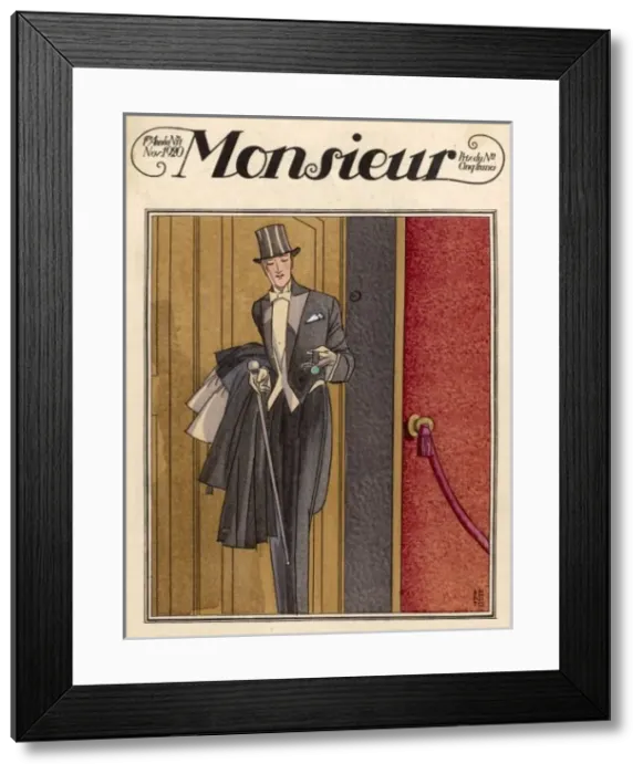Framed Print : Evening Dress 1920 Framed Print : Evening Dress 1920