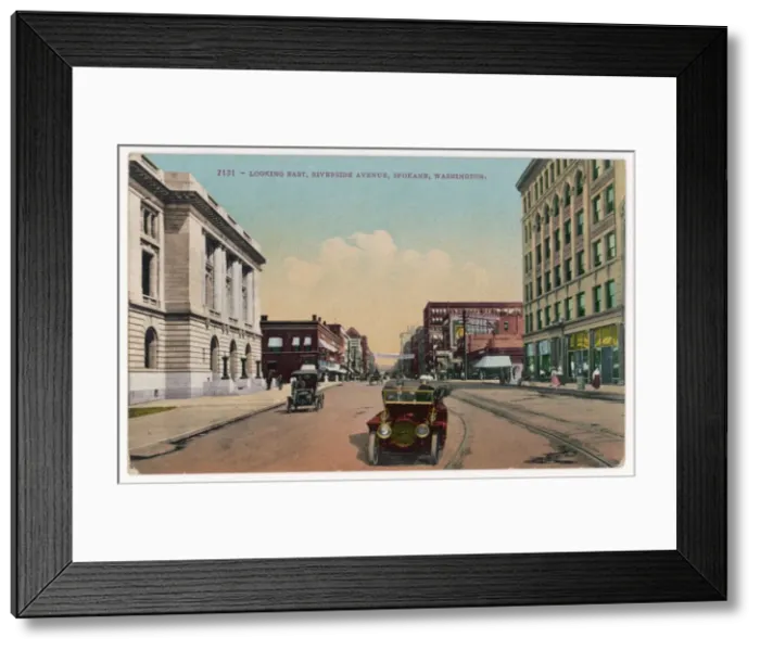 Framed Print : American City Street Framed Print : American City Street