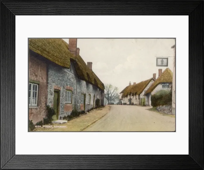 Framed Print : Wiltshire Village Street Framed Print : Wiltshire Village Street