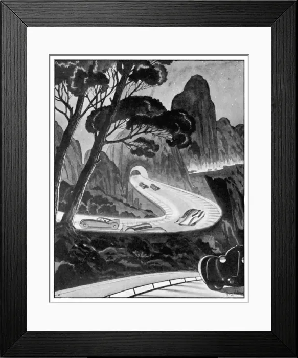 Framed Print : Country Road of Future Framed Print : Country Road of Future