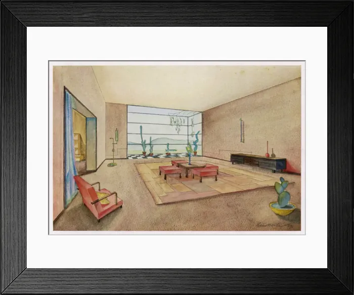 Framed Print : Living Room 1929 Framed Print : Living Room 1929