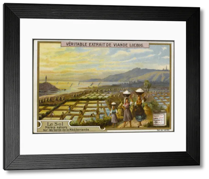 Framed Print : Mediterranean Salt Mines Framed Print : Mediterranean Salt Mines