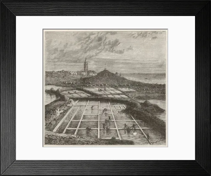Framed Print : Salt Marsh, Bourg Batz Framed Print : Salt Marsh, Bourg Batz
