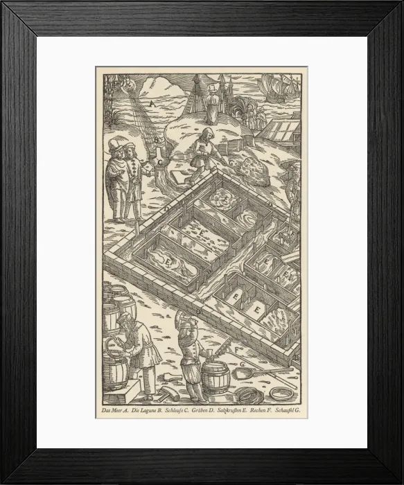 Framed Print : Salt Processing, Germany Framed Print : Salt Processing, Germany