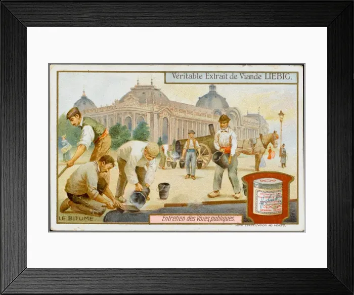 Framed Print : Bitumen in Paris Street Framed Print : Bitumen in Paris Street